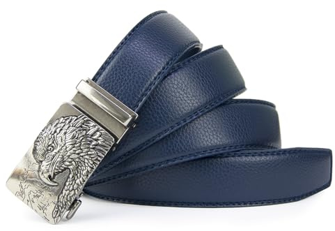 Glamexx24 Gürtel Herren Adlermuster, Breit 35mm Automatikschließe Ratsche gürtel, verschiedenen Farben und Längen für Männer