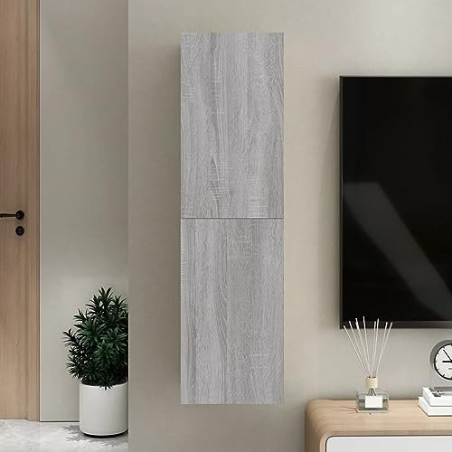 LAPOOH Mueble para TV de Pared Gris Sonoma 30,5x30x110 cm, Mueble TV, Mueble Salon Moderno, Mueble para TV, Mueble Comedor, Mesa TV, Mueble Television 826678