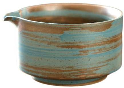 JISADER Cuenco de cerámica para Matcha Chawan hecho a mano, taza de té japonesa, cuenco de té de tradicional, cuenco para mezclar Matcha para, Azul