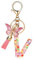 T TAKONE Schlüsselanhänger Buchstabe, Schmetterling Glitzer Rosa Schlüsselanhänger, Idealer Geschenk Auto Schlüsselanhänger für Frauen/Kinder-V