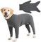 Cyponpy Hundepullover Fleece Hundemantel mit Beinen Grosse Mittelgroße Hunde Fleecejacke Wintermantel Hund Rollkragen Hundejacke Warm Hundepyjama Hundemantel Winter Hundekleidung Hundefleecepulli
