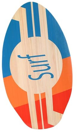 Strand-Skimboard für Kinder, Skimboard aus Holz, praktisches Universalboard, Anfänger, 30 Zoll, kleines Kinder-Surfbrett, Surfbrett, a