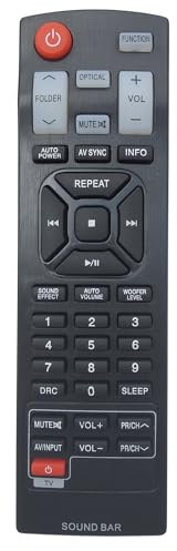 AKB73575421 Télécommande universelle compatible avec système de barre de son Lg NB3530A NB3531A NB3535A NB3540