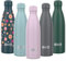 SHO Stainless Steel Water Bottle - Leak Proof, BPA Free, No Sweat, Vacuum Insulated Double Walled Metal Flask - Original 2.0-12 Hours Hot 24 Hours Cold (500ml, Pale Lavender)