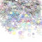 900pcs Laser Silber Schneeflocken Konfetti Schöne Winter Hochzeit Konfetti Weihnachten Tischdekorationen Kreise Party Konfetti Pailletten für gefrorene Thema Geburtstagsfeier, Geschlecht Enthüllen