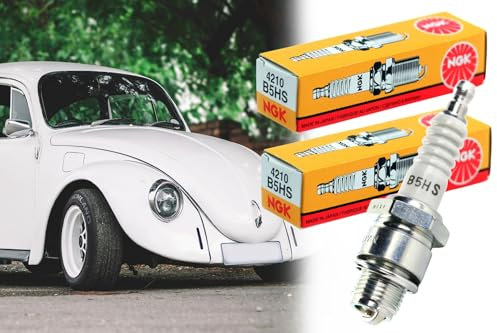 2x Zündkerze B5HS NGK 4210, Gewinde Ø 14mm, Schlüsselweite 20,8mm für Roller, Moped, Motorrad, PKW, Boot, Quad, ATV, Schneemobil