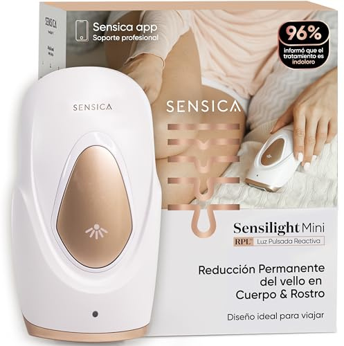 Sensica Sensilight MINI Epilatore a Luce Pulsata (IPL) per Casa – Dispositivo Compatto per Donna & Uomo, Trattamento Preciso di Viso e Corpo, Tecnologia RPL™ Avanzata Brevettata