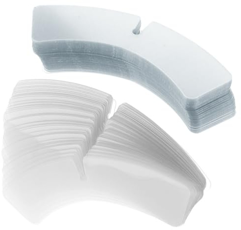 AMUSLESUR 100 Pezzi Supporti per Colletto di Camicia in Plastica Trasparente Accessori per Fissaggio del Collare Invisibili Stecche per Colletto da Uomo e Donna e Ordinato Tutto Giorno