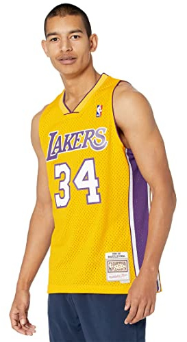 Mitchell & Ness Herren Basketball, Helles Gold, XX-Large