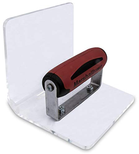 Marshalltown Inneneck Stufen-Kelle, Werkzeug mit Durasoft Griff, aus Acryl, Maße: 143x127x127 mm, 19 mm Radius