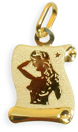 Sternzeichen Anhänger Jungfrau 14 Karat Gold 585 (213306) Gratis Express Gravur