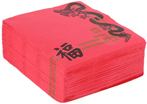 Garcia de Pou China Design Double Point Servietten 18 gsm in Box, 40 x 40 cm, Papier, Rot, 30 x 30 x 30 cm, 50er Pack