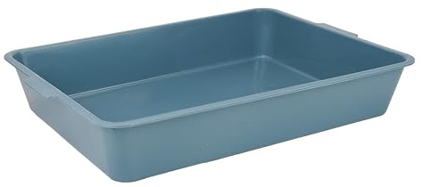 CLASSIC Value Cat Litter Tray – Simple & Practical Hygiene Solution - 44cm x 31cm x 8cm - Blue