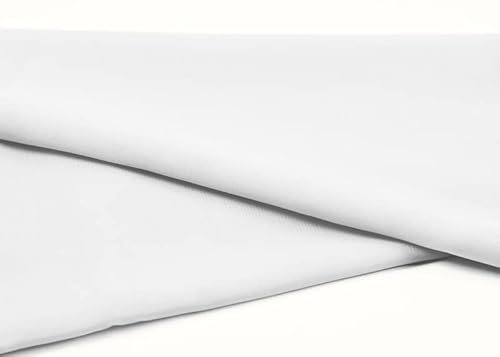 Chiffon Dekostoff/Meterware am Stück (weiß)