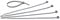 Kopp 324620092 - Fascette serracavi, 200 x 5 mm, 50 pezzi, colore: Argento