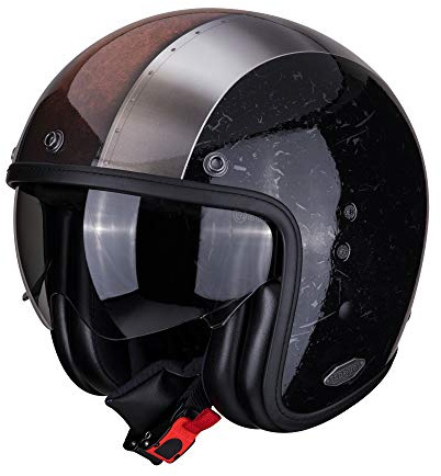 Scorpion Unisex – Erwachsene NC Motorrad Helm, Schwarz/Grau, M