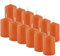 MGE - Paquet de 12 Bougies Parfumées - Bougies Aromatiques - Orange - Arôme Tropical - 12 Bougies pour Centres de Table, Bougies pour Fête de Mariage, Piscine, Spa, Saint-Valentin, Noël