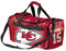 FOCO Kansas City Chiefs Offizieller NFL Duffel Turnbeutel – Patrick Mahomes #15, Rot/Ausflug, einfarbig (Getaway Solids)