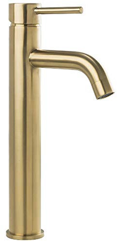 GAPPO Mono Basin Mixer Tap Single Lever Tall Counter Bathroom Sink Taps Lead Free, Brushed Gold