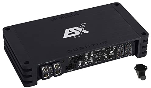 ESX QL600.4 (24V) | 4-Kanal Class D Digital Verstärker 680 Watt RMS Ausgangsleistung für LKW -Trucks - Busse mit 24 Volt