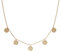 BAFFOS® Plättchen gehämmert Halskette Damen Rose aus widerstandsfähigem Edelstahl - runder Choker Schmuck + Gratis Geschenkverpackung