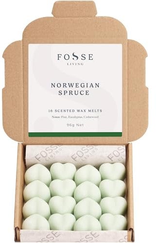Norwegian Spruce Strong Scented Wax Melts 16 Pack - Xmas Gift Idea – Handmade in The UK - Christmas Tree Scented