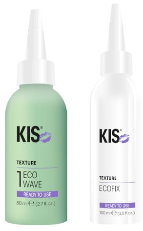 Royal KIS EcoWave 1 Dauerwellenbehandlung - normales bis feines und/oder gefärbtes Haar - Dauerwellen Flüssigkeit - ohne Ammoniak und Thioglykolat
