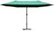 Outsunny 4.6m Garden Parasol Double-Sided Sun Umbrella Patio Market Shelter Canopy Shade Outdoor with Cross Base – Dark Green