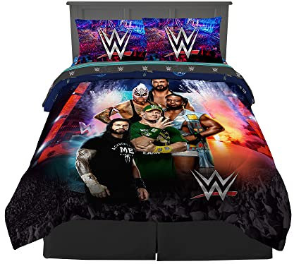 Franco Bettwäsche-Set für Kinder, superweich, 5-teilig, volle Größe, WWE