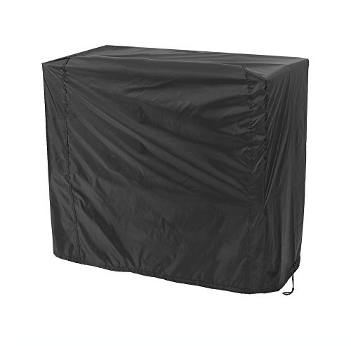 Grill Abdeckhaube 170 x 61 x 117 cm Polyester Reißfest Wetterfest Grillabdeckung Universel Gasgrill Abdeckplane BBQ Cover Schutzhülle für Außenbereich, Schwarz