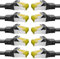 BIGtec LAN Kabel 10 Stück 3m Netzwerkkabel CAT7 Ethernet Internet Patchkabel CAT.7 schwarz Gigabit doppelt geschirmt Netzwerke Router Switch 2 x Stecker RJ45 kompatibel zu CAT.5 CAT.6 CAT.6a CAT.8