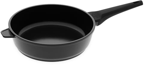 Gerlach Monolit Tiefe Pfanne Keramik Beschichtet Bratpfanne Keramikpfanne Induktionsgeeignet Für Elektro Gas Keramik Induktion Herd Küche Küchenzubehör 24 cm