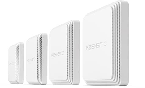 Keenetic Orbiter Pro 4 Pack AC1300 Mesh Wi-Fi 5 router / extender/access point con switch Gigabit a 2 porte e Power over Ethernet.