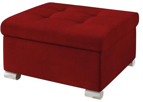 Mirjan24 Polsterhocker Niko klein Sitzbank Sitzhocker Fußbank Pouf Hocker Farbauswahl (Venus Velvet 2926)