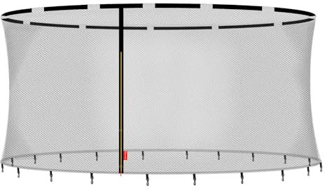 Baunsal® Trampolin Sicherheitsnetz Ø 427 cm (FGOS) für 12 Netzstangen Netzhöhe 180 cm Ersatzteile Netz Schutznetz Kindertrampolin Ersatznetz Gartentrampolin Outdoor
