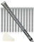 VIMPSEY Full Cord Golf Grips ,13 Grips Set or 13 Grips with Full Regripping Kits ,Anti-Slip Cord Golf Club Grips, Standard/Midsize (Standard, Black-Grey (13 Grips with 15 Tapes))