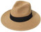 Carnavalife Sombrero Panamá de Verano, Sombrero de Paja Unisex para Hombre y Mujer, Sombrero de Panama ala Ancha UPF 50 Plegable y Durable (57cm M-L, Caqui)