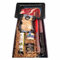 Deliex delicias de Extremadura. Cesta gourmet para regalar con aceite La Chinta, jamón, ibéricos y patés. Regalos para cumpleaños o Navidad. Lote delicatessen.