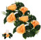 MAGICLULU 2er-Pack Künstlicher Rosen-kerzenkranz für Die Tischdekoration Lebensechte Tafelaufsätze Kerzenringe für Hochzeiten und Partys