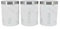 SKYANGEL Marble Finish Tea, Coffee, and Sugar Canisters, Set of 3, Round 14cm x 11cm air canister Broad Phrase dog biscuit storage containers Exact satco coffee sugar jars tea with lids jar set