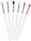 Baluue 6pièces Pinceaux À Ombre À Paupières Silicone Pailleté Outils De Maquillage Pratiques Pour Voyage Applicateur Précis Pour Maquillage Des Yeux Couleurs Mélangées