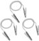 3 Stück Serviettenkette,Edelstahl Serviettenkette mit Klammern,Tragbarer Serviettenhalter,Metall Serviette Klamme für ältere Menschen und Kinder