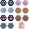 14 Stück Patches zum Aufbügeln,Flicken zum Aufbügeln Kätzchen Pfotenform,Bügelbilder Kinder für Kleidung Jacken Rucksäcke Jeans Patches,Reparieren Sie Das Loch,DIY-Zubehör (31mm x 32mm)