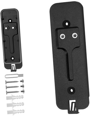 UKCOCO Doorbell Back Panel Outdoor Mounting Brake Blink Doorbell Mount Crib Doorbell Camera Mount Doorbell Backplate Door Bell Bracket Receiver Pole Car Wire Ties Chime Tilt Black Plastic