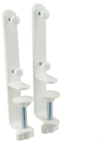 Yuanpgky Lot de 2 supports de fixation pour panneau perforé pour outil d'installation de panneau perforé avec type vertical et attelle - Connecteur de montage en métal pour bureau et table - N° A1