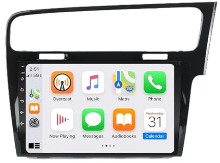 Autoradio per Volkswagen VW Golf 7 MK7 GTI 2013-2017 9 Pollice Android 15 Car Radio Usb Fm Bt Wifi Per, 8 Core 4G+64G