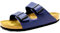 BIRKENSTOCK Unisex Arizona Birko-flor Softfootbed slides, Blau, 42 EU