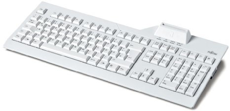 Fujitsu KB SCR Tastatur (USB, Weiß, 15-35 °C, -20-60%, 460 x 203 x 51 mm, Windows XP/7/Vista)