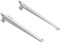 Element System 18133-00057 Classic Regalsystem WINKEL-TRÄGER - Formschöner Abschluss der Regalseite zur Auflage von Holzböden, Stahl, Weiß, 380 mm, 2 Stück