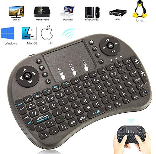 Mini Wireless Keyboard with Touchpad Handheld Left Plus Right Mouse Keyboard for Google Smart TV Box Media Mini TV